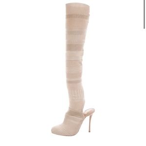 Christian Louboutin Beige Kristy Boots